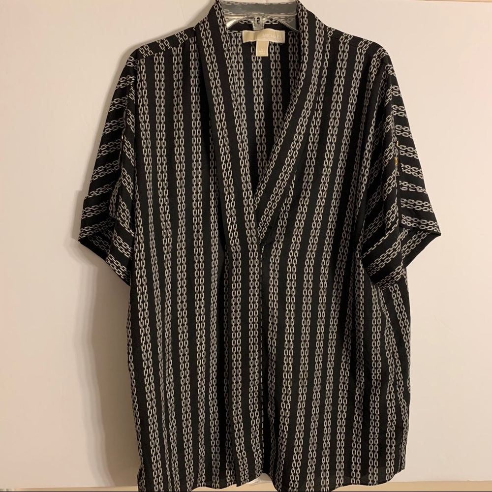 Michael Kors deep v neck women’s blouse